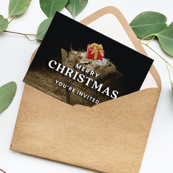 black-christmas-card-in-envelope